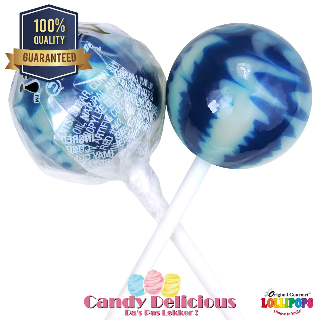 Original Gourmet Lollipop Blueberry Cream | Candy Delicious