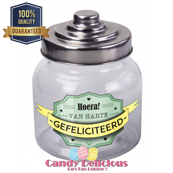 Snoeppot Gefeliciteerd Candy Delicious