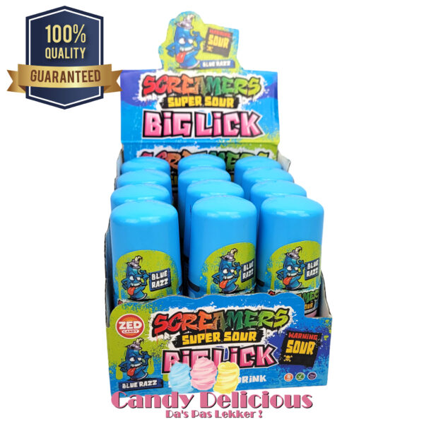 Screamer Big Lick Blue Razz 60ml Candy Delicious